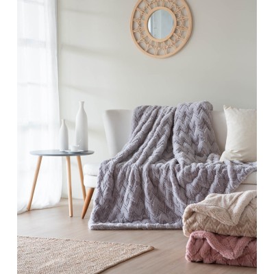 PLAID SENO GRIS/BEIGE/ROSA